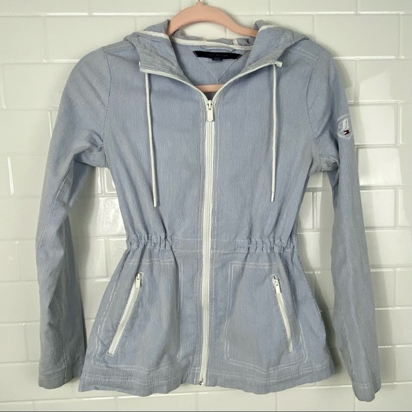 Tommy Hilfiger Jackets & Blazers - TOMMY HILFIGER Blue & White Striped Jacket